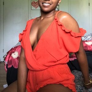 Orange Romper